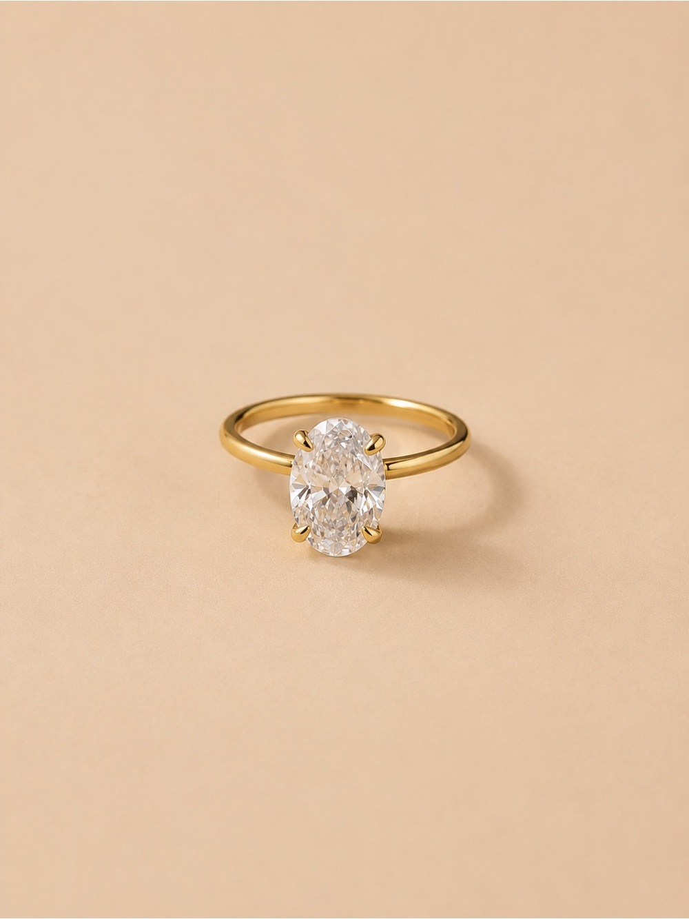 Classic Oval Solitaire Ring D241